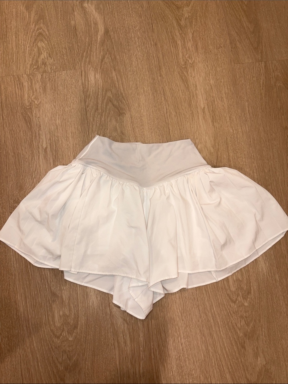 aerie White Ruffle Skort